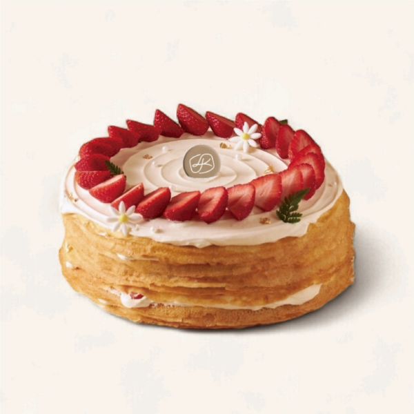 草莓岩燒千層蛋糕 