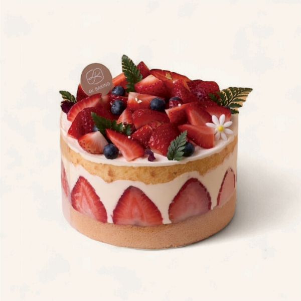 草莓爆爆裸蛋糕 