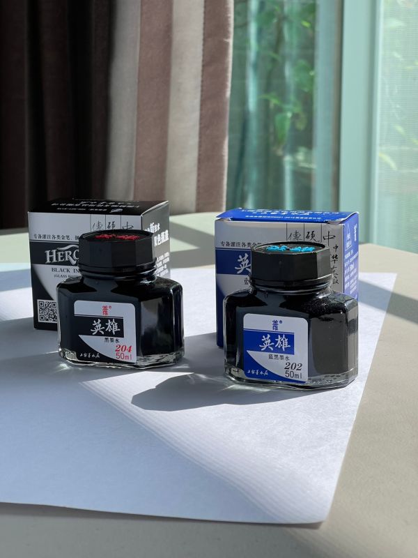 HERO英雄藍黑色墨水202(非碳素) 
