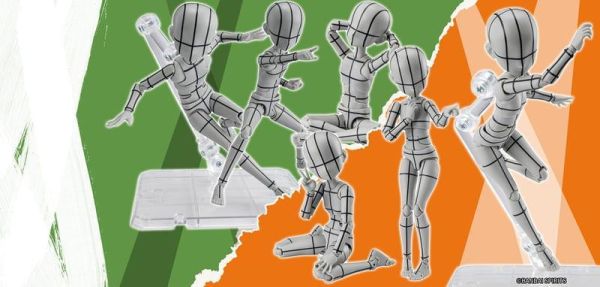 BANDAI S.H.F 男性素體-杉森建-線框- (Gray) 