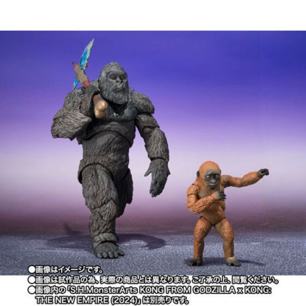 BANDAI S.H.MonsterArts SHM 哥吉拉與金剛 新帝國 小酷&摩斯拉 