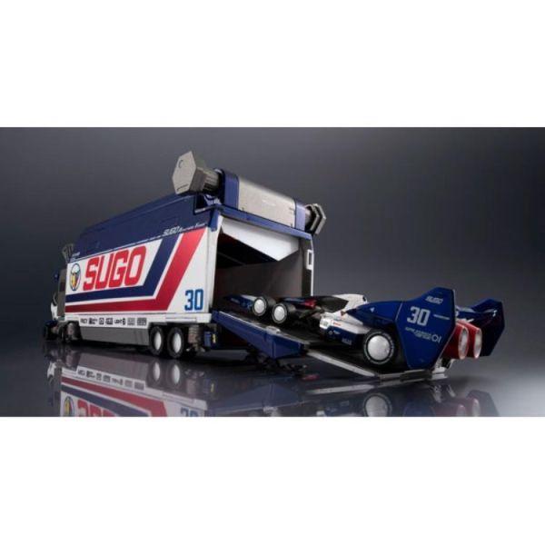 Megahouse [特典版] MEGAHOUSE C.F.C Heritage Edition DX 閃電霹靂車SUGO 車隊運輸維修車 10V5000 -L.E套組 