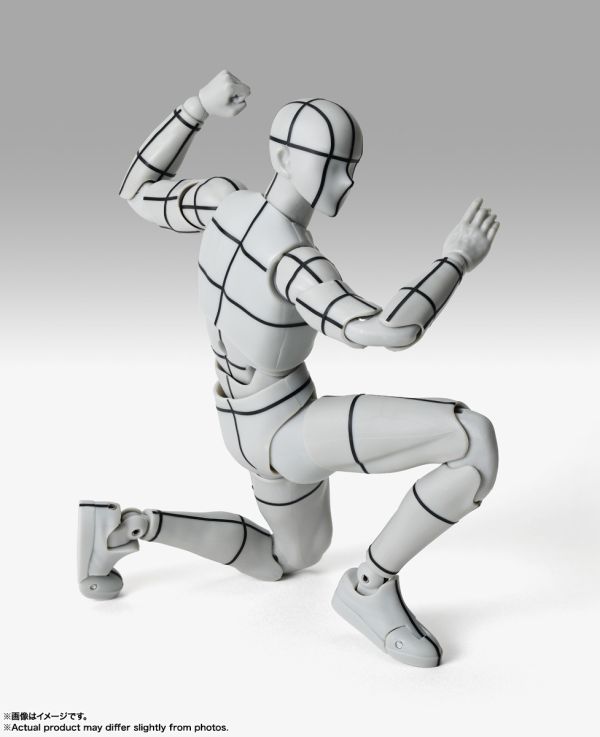 S.H.Figuarts SHF 男性素體-Sports-Edition -線框- (Gray Color Ver.) 