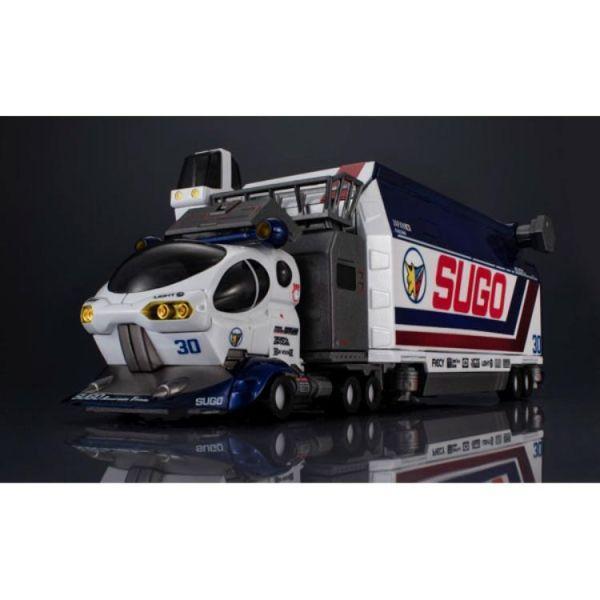 Megahouse [特典版] MEGAHOUSE C.F.C Heritage Edition DX 閃電霹靂車SUGO 車隊運輸維修車 10V5000 -L.E套組 