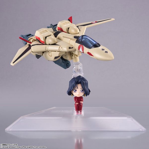 BANDAI TINY SESSION 超時空要塞Plus YF-19 王者之劍 勇戴森機 with 謬芳容 