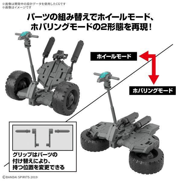 BANDAI 1/144 30MM EV-20 組裝模型輕作戰 擴充武裝機具 雙輪機動車Ver. 組裝模型 