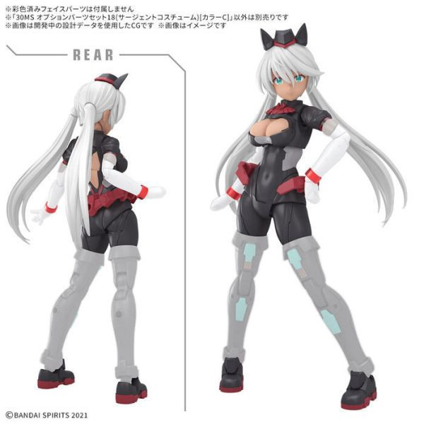 BANDAI 30MS 組裝少女輕作戰 配件套組18 警官裝 顏色C 組裝模型 