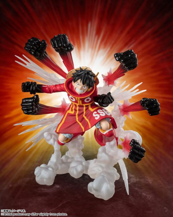 BANDAI Figuarts ZERO 海賊王 航海王 超激戰 蒙其·D·魯夫-伸縮自如的橡膠鷹槍亂打- 