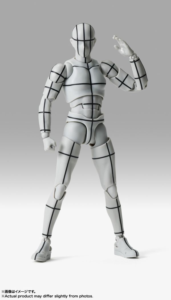 S.H.Figuarts SHF 男性素體-Sports-Edition -線框- (Gray Color Ver.) 