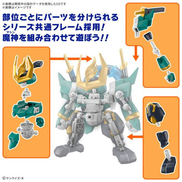 BANDAI 魔神創造傳 003 風神丸 魔神英雄傳 組裝模型 