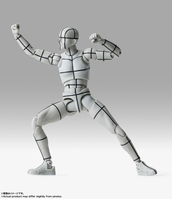 S.H.Figuarts SHF 男性素體-Sports-Edition -線框- (Gray Color Ver.) 