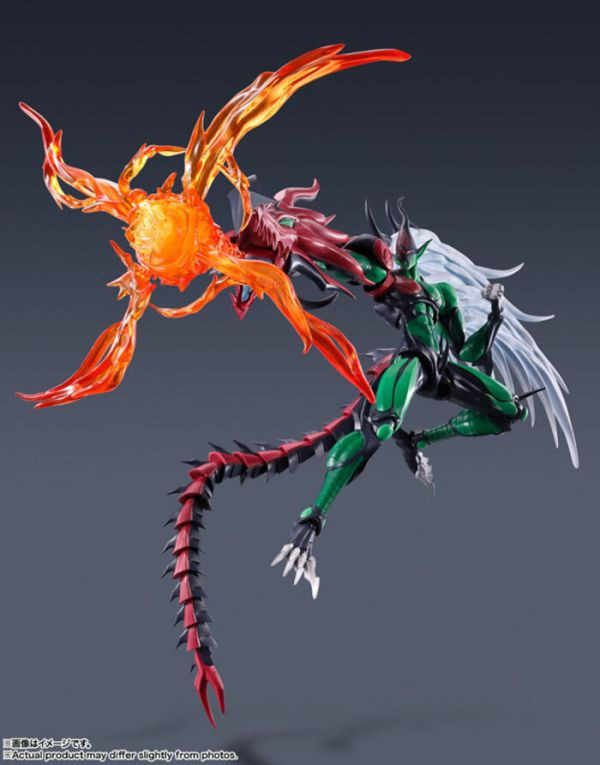 BANDAI S.H.MonsterArts SHM E‧HERO 遊戲王 火焰翼人 可動完成品 