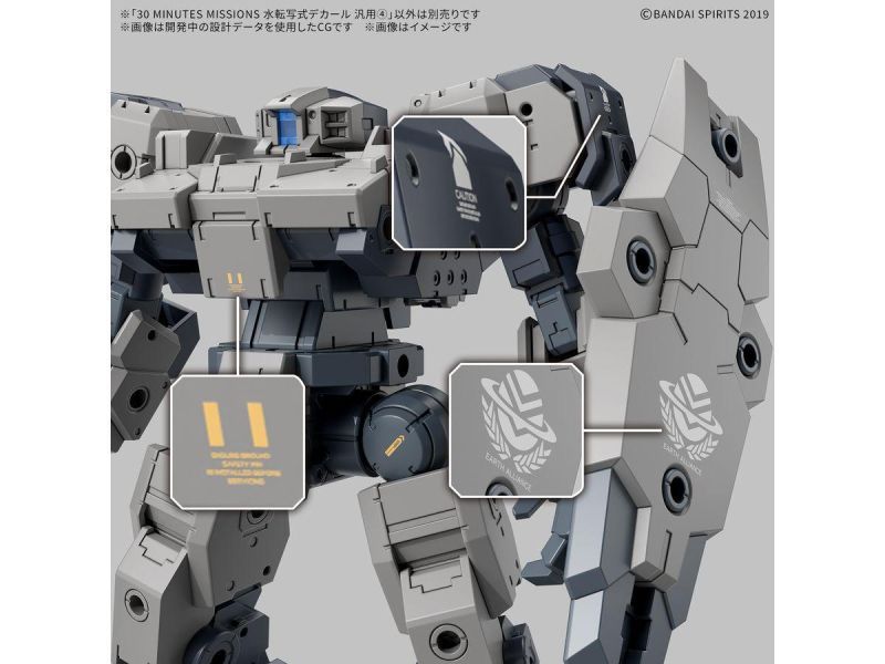 BANDAI 30MM 水貼紙 通用④ 