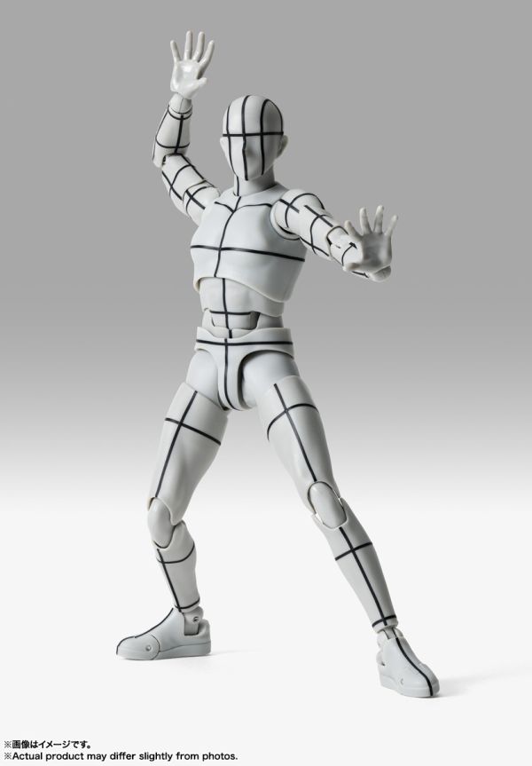 S.H.Figuarts SHF 男性素體-Sports-Edition -線框- (Gray Color Ver.) 