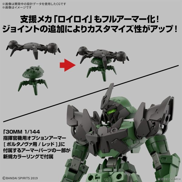 BANDAI 30MM 組裝模型輕作戰 1/144 bEXM-15FA 全裝甲型波塔諾瓦 