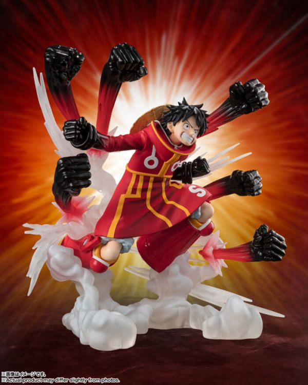 BANDAI Figuarts ZERO 海賊王 航海王 超激戰 蒙其·D·魯夫-伸縮自如的橡膠鷹槍亂打- 