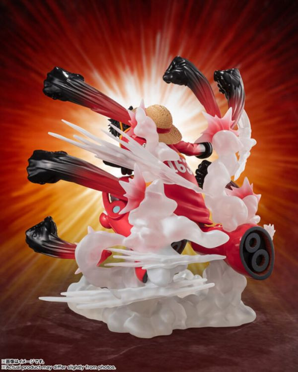 BANDAI Figuarts ZERO 海賊王 航海王 超激戰 蒙其·D·魯夫-伸縮自如的橡膠鷹槍亂打- 