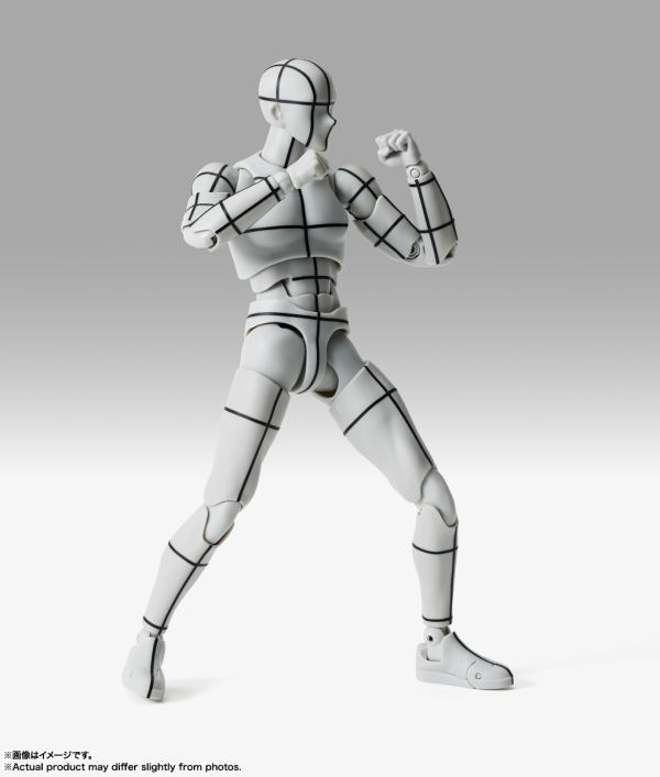 S.H.Figuarts SHF 男性素體-Sports-Edition -線框- (Gray Color Ver.) 