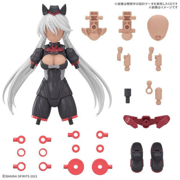BANDAI 30MS 組裝少女輕作戰 配件套組18 警官裝 顏色C 組裝模型 