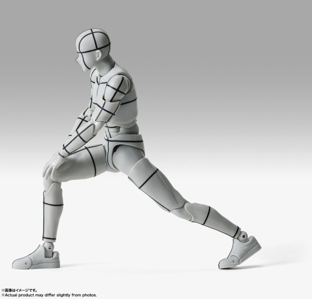 S.H.Figuarts SHF 男性素體-Sports-Edition -線框- (Gray Color Ver.) 