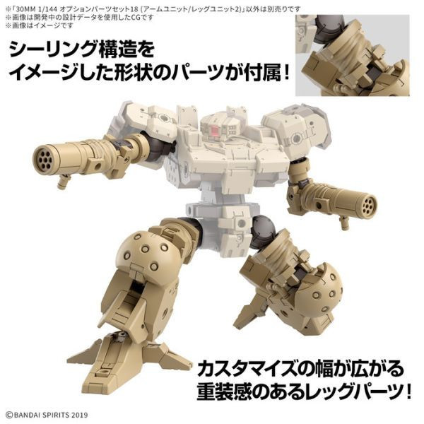 BANDAI 1/144 30MM W-32 組裝模型輕作戰 配件套組18 手臂 腿部組件2 組裝模型 