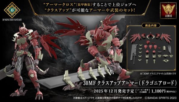 BANDAI 30MF 組裝奇幻輕作戰 升級鎧甲（龍人領主） 