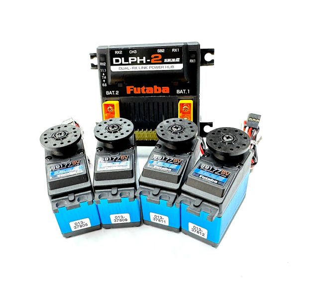 FUTABA 優惠套裝 DLPH-2 x 1  S9177SV x 4 集線分電器＋41kgs 高扭力伺服機 