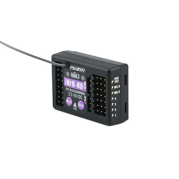 FLYSKY AFHDS 2.4G INr8-8D 燈控接收機 內建燈光控制 遙控器設定就可以開關燈光 
