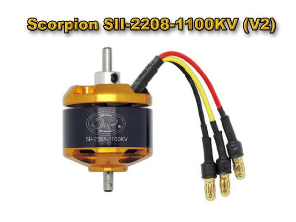 SCORPION 2208-1100KV + CONMMENDER 35A ESC 合體套裝版本 適合30E電動飛機 充沛又不失動力的絕佳搭配 