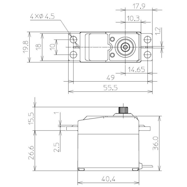 FUTABA U300 標準型數位伺服機 