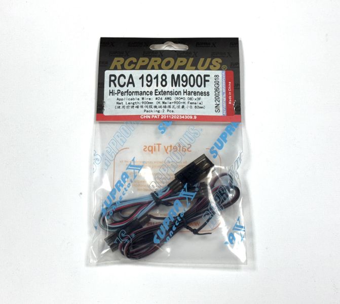 SUPRAX RCA 系列高導通率延長線 #24 號導線  90股芯 使用SupraX大接觸面積鍍金伺服機插頭 長度 10cm ~ 95cm     一包兩條喔 