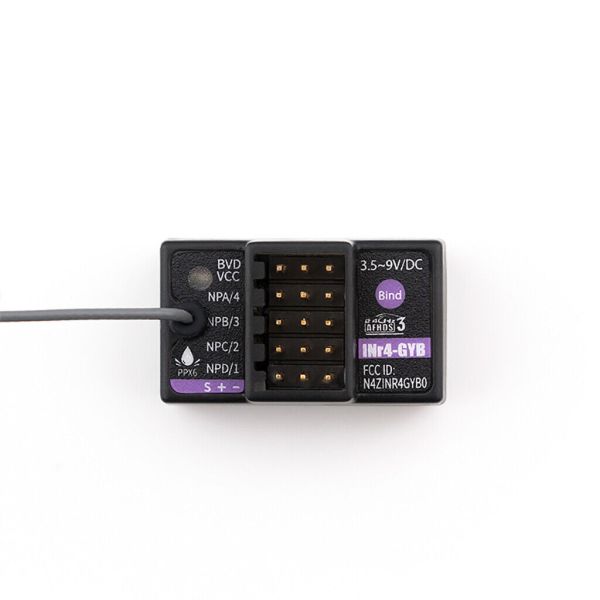 FLYSKY INr4-GYB 2.4G 陀螺儀接收機 輔助行車更穩定 