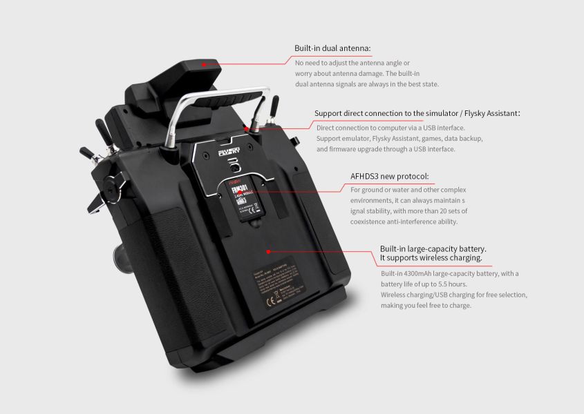 FlySky PL18EV 遙控工程專用遙控器 標準版 