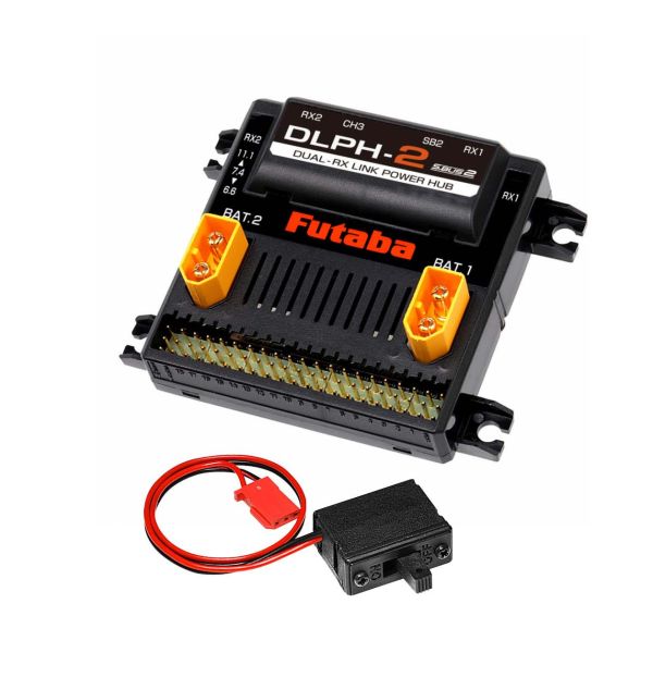 FUTABA DLPH2 + R7308SB 雙接收機 三件套裝組合 優惠價 免運費代碼：DLPH7308 