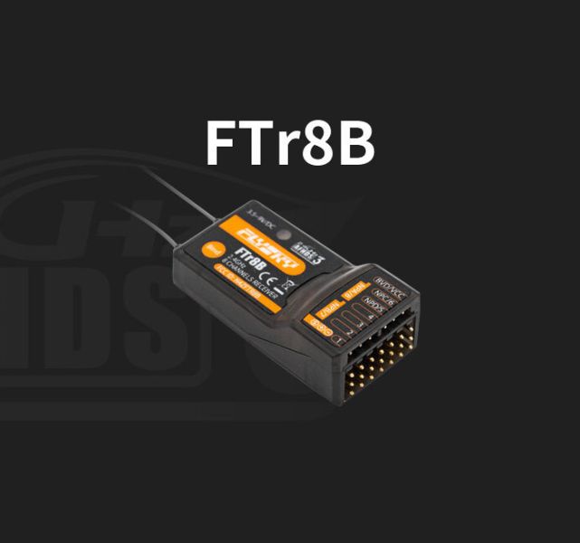 FLYSKY FTr8B 2.4G 空用8動雙向接收機 AFHDS 3 專用雙向通訊協議 不受干擾 