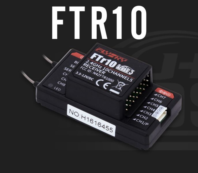 FLYSKY FTr10 2.4G 空用10動雙向接收機 AFHDS 3 專用通訊協議 不受干擾 