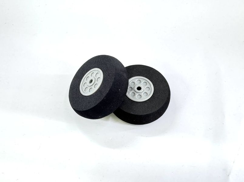 55mm 耐磨海綿輪胎 4mm 軸心 適用 1.5M ~ 2M 飛機 
