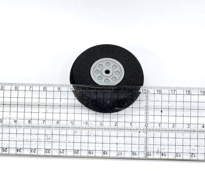 55mm 耐磨海綿輪胎 4mm 軸心 適用 1.5M ~ 2M 飛機 