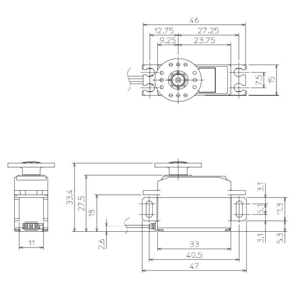 FUTABA BLS671SVI 中型無刷數位伺服機 