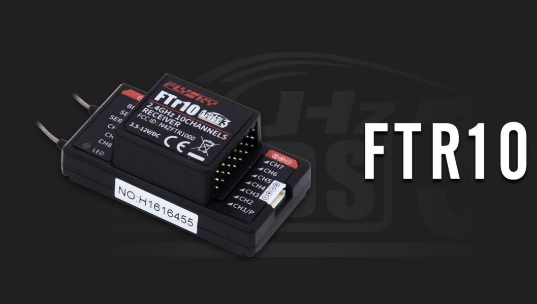 FLYSKY FTr10 2.4G 空用10動雙向接收機 AFHDS 3 專用通訊協議 不受干擾 