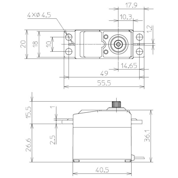 FUTABA U301 標準型數位伺服機 