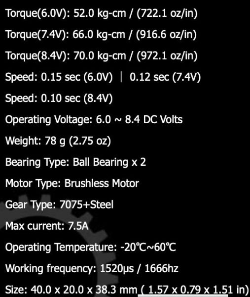 PowerHD GTS-7 可編程伺服機 FlySky I.Bus2 