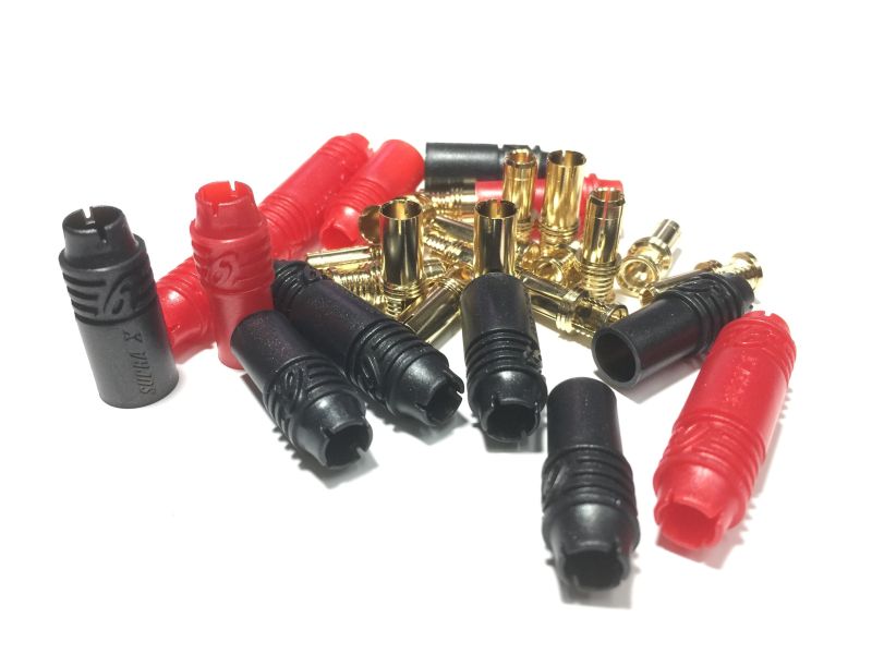 SupraX RC Pro Plus REB 6808 BS P10 超級鍍金接頭 每包10對 超高導電效率 超低阻抗 超省電 