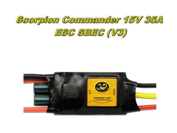SCORPION 2208-1100KV + CONMMENDER 35A ESC 合體套裝版本 適合30E電動飛機 充沛又不失動力的絕佳搭配 