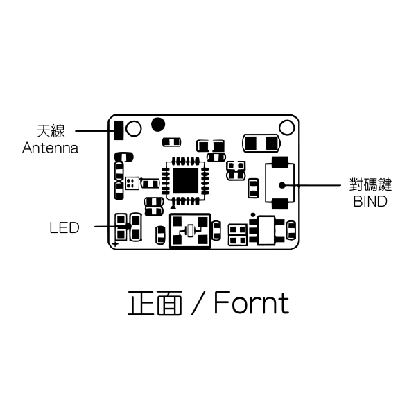 FLYSKY FS-MiniZ RF3 2.4GHz AFHDS 3 迷你接收器 