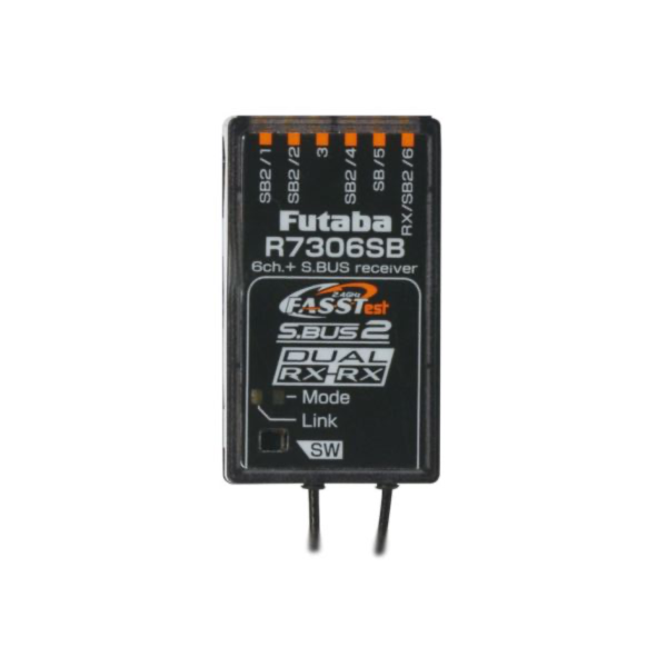 FUTABA R7306SB S.Bus/S.Bus2 兩用 6動 2.4GHz FASStest 高感度接收機 體積小重量輕 適用 1.7M 以下各種機型 飛機、直升機、滑翔機 