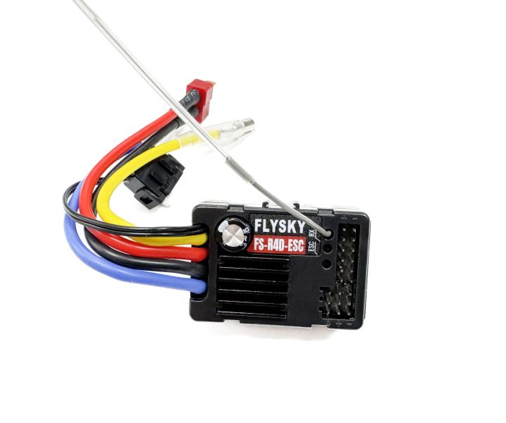 FLYSKY FS-R4DESC ANT 螞蟻系統 2.4G 有刷馬達電變接收機 電變 接收機 燈組控制 一體 方便安裝及設定 省去佈線雜亂困擾 