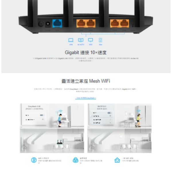 TP-LINK Archer A6 雙頻路由器AC1200 MU-MIMO Gigabit 路由器 / 分享器 