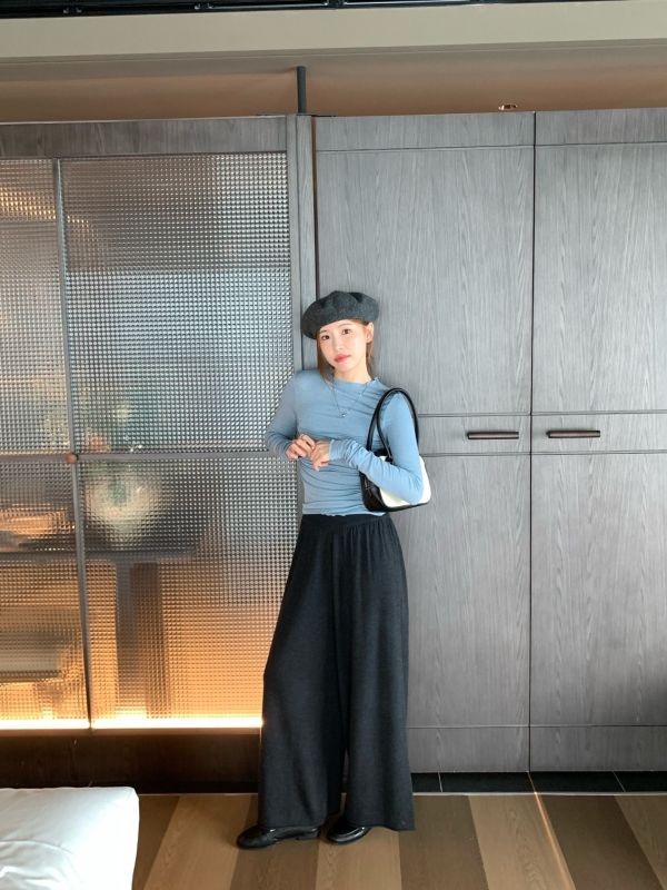 𝐍𝐞𝐰 𝟐𝟎𝟐𝟓 毛織闊腿休閒褲 