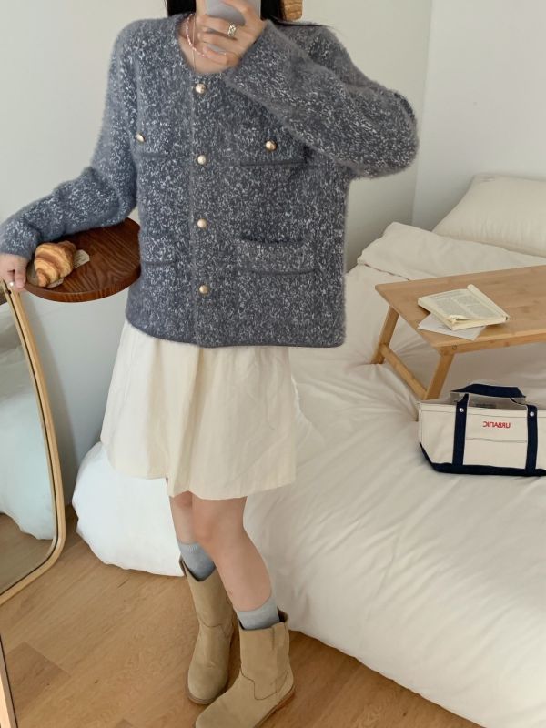 水貂金釦小香外套 